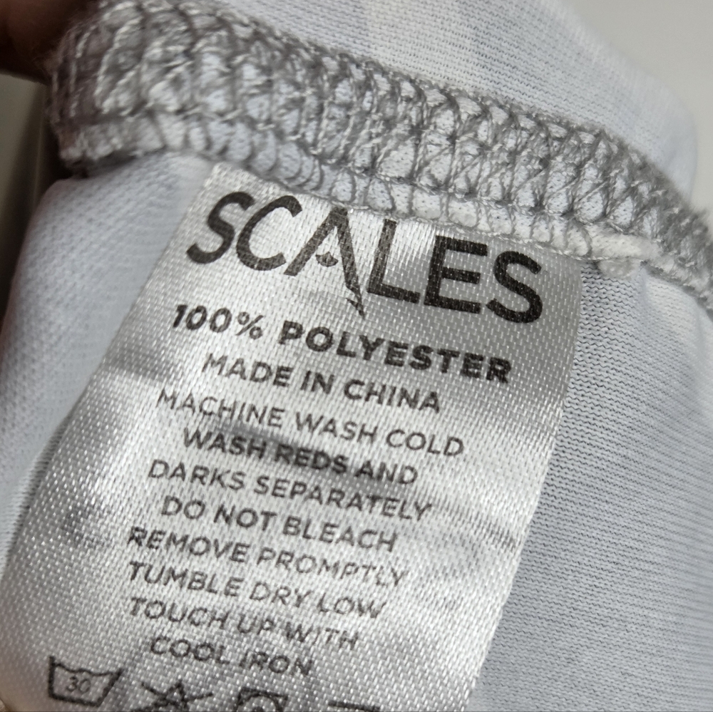 Scales Size 2XL Mens Performance Light Gray Hoodie - Picture 10 of 11